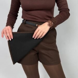 Skirt-shorts brown