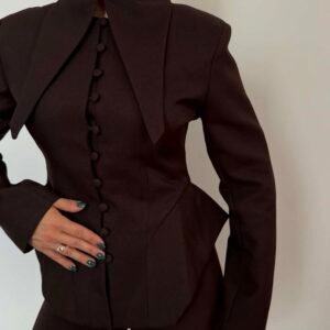 Sculpt blazer brown